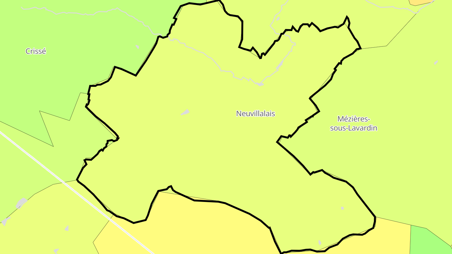 Carte des prix de l'immobilier Neuvillalais
