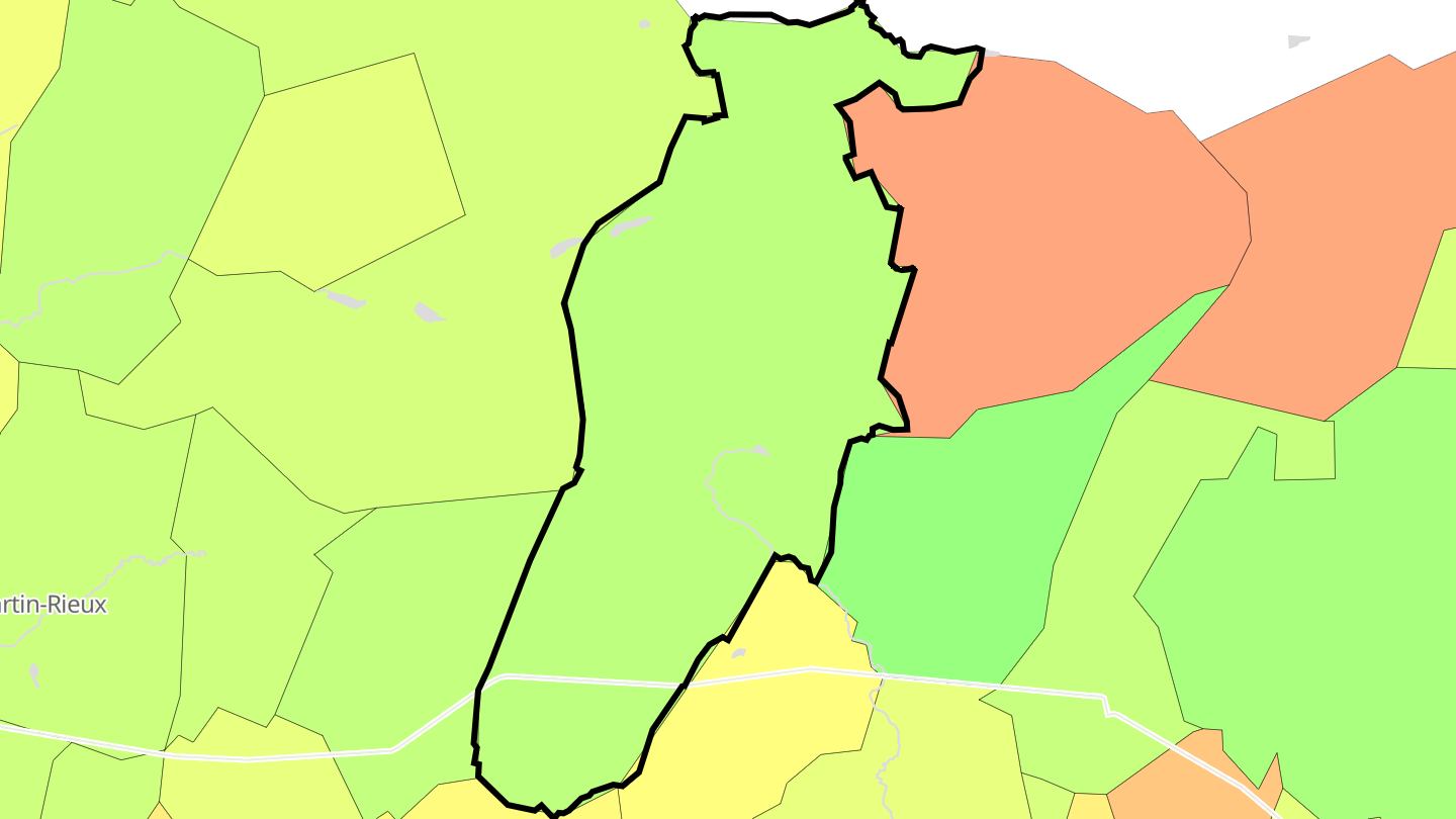 Carte des prix de l'immobilier Neuville-lez-Beaulieu