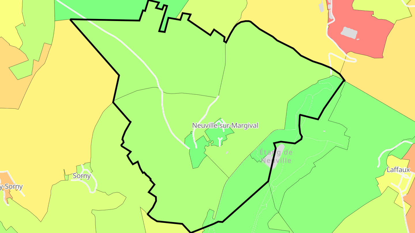 Carte des prix de l'immobilier Neuville-sur-Margival