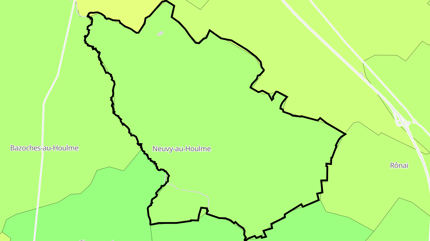 Carte des prix de l'immobilier Neuvy-au-Houlme