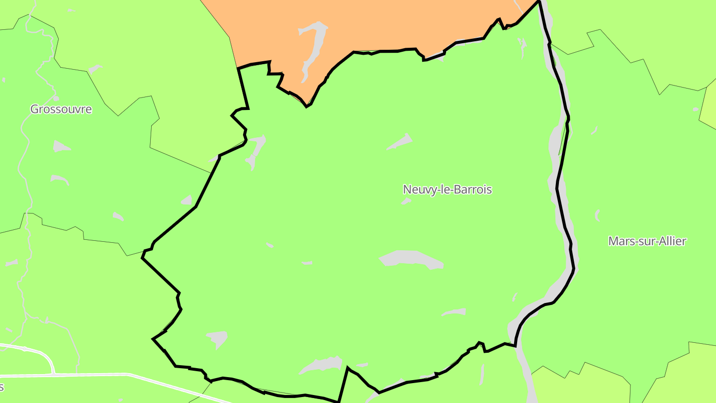 Carte des prix de l'immobilier Neuvy-le-Barrois