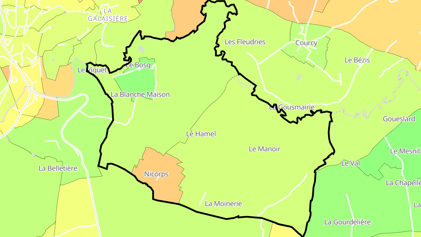 Carte des prix de l'immobilier Nicorps