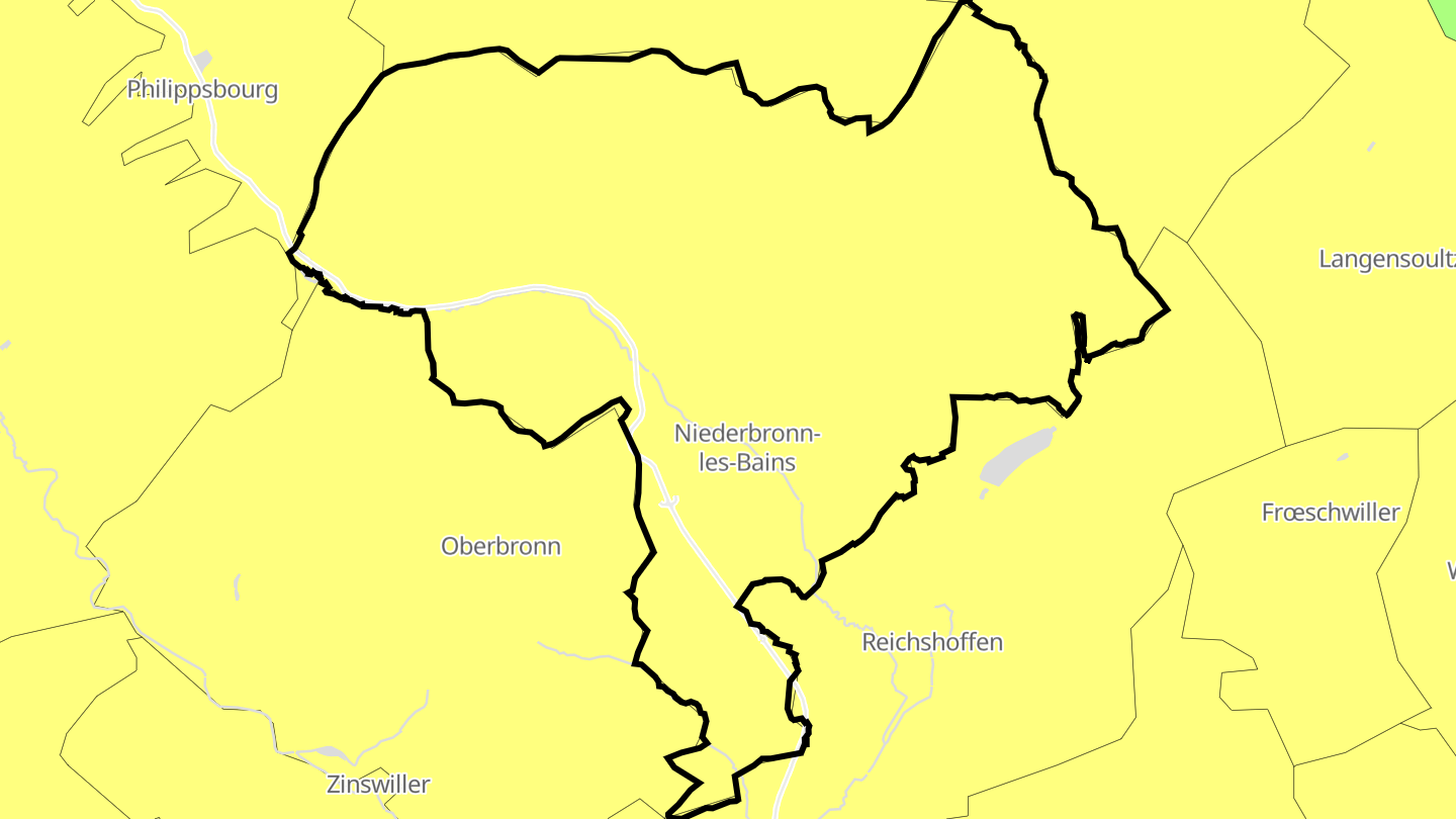 Carte des prix de l'immobilier Niederbronn-les-Bains