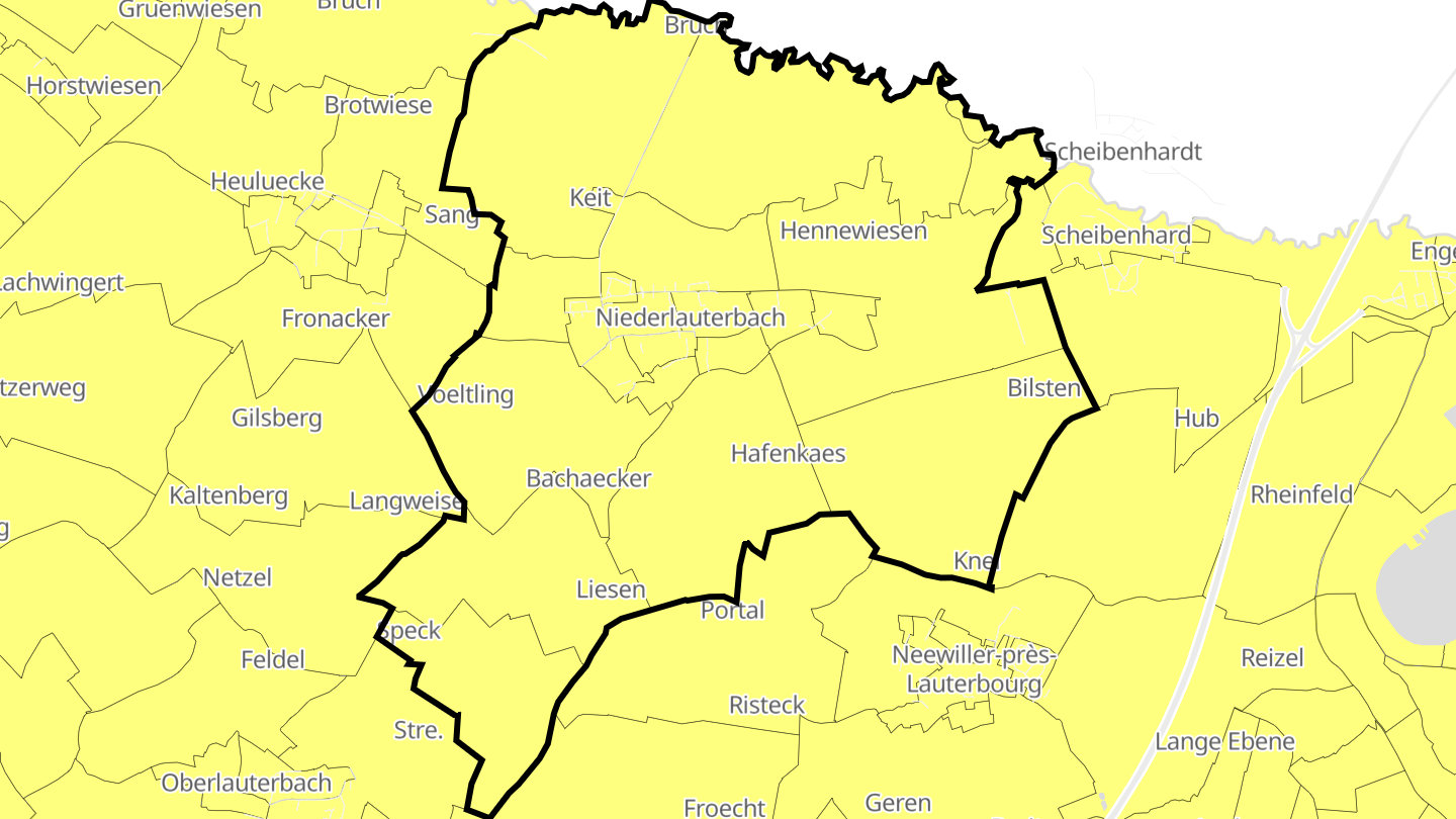 Carte des prix de l'immobilier Niederlauterbach