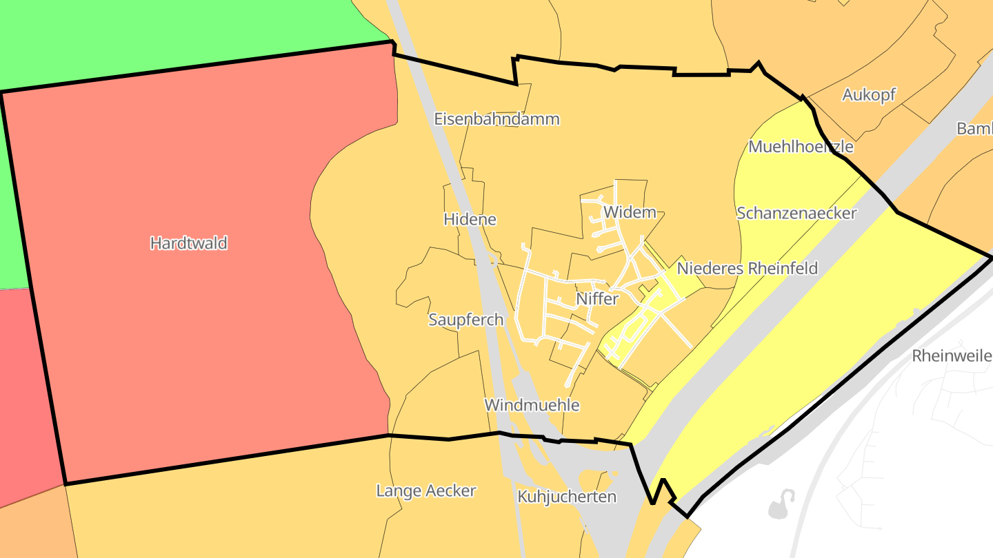 Carte des prix de l'immobilier Niffer