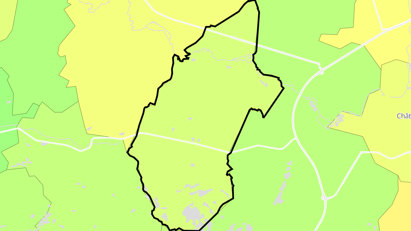 Carte des prix de l'immobilier Niherne