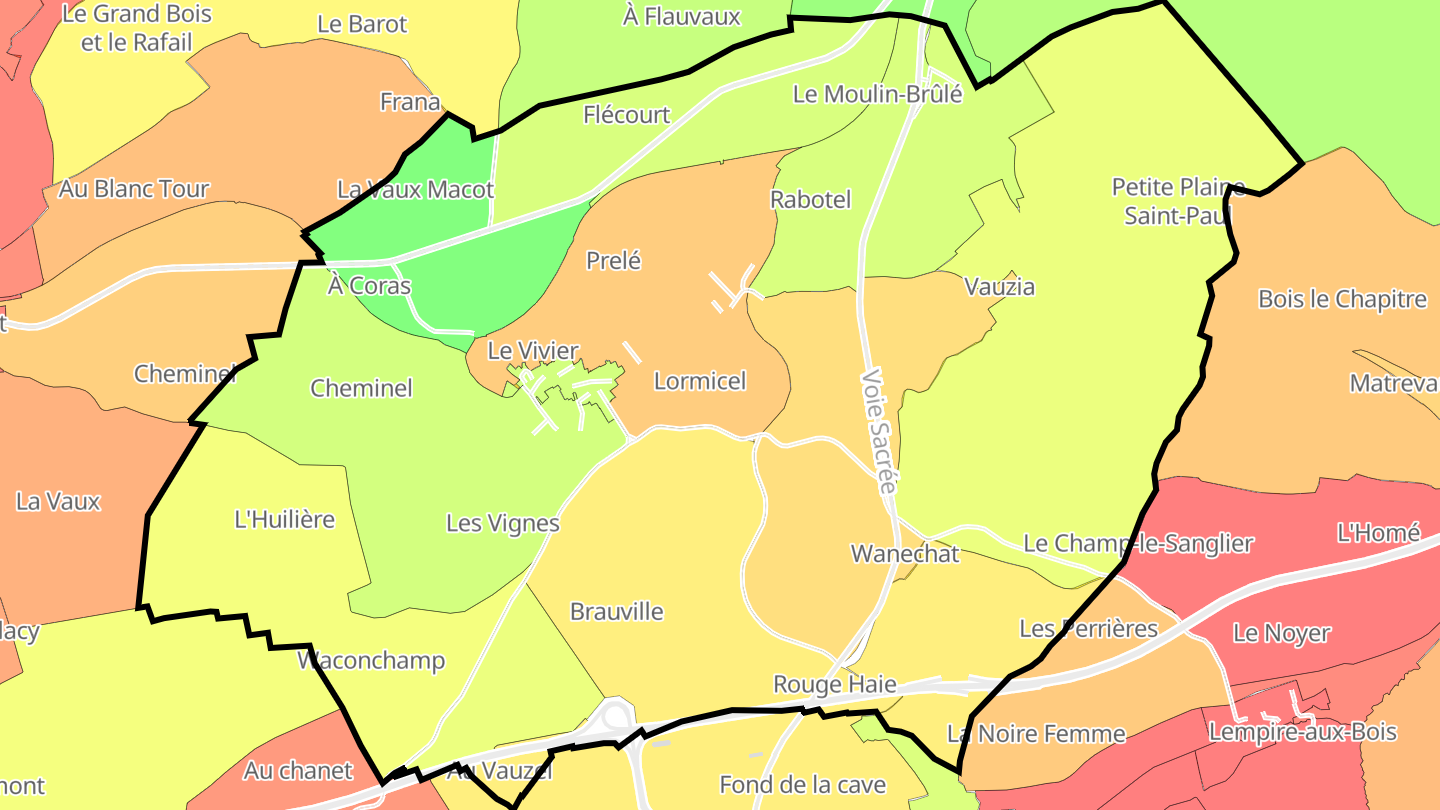 Carte des prix de l'immobilier Nixéville