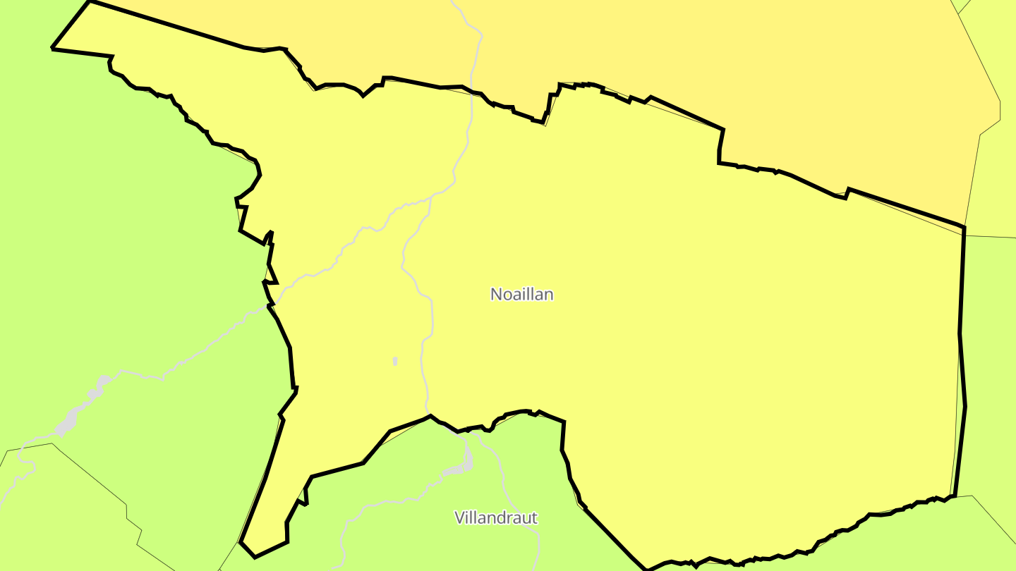Carte des prix de l'immobilier Noaillan