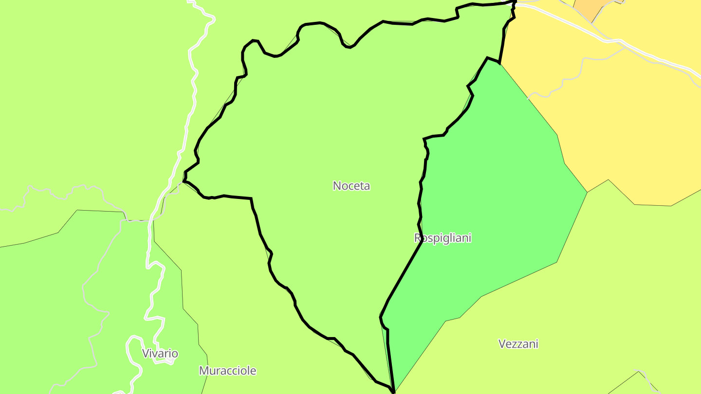 Carte des prix de l'immobilier Noceta