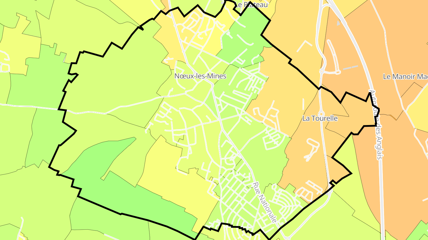 Carte des prix de l'immobilier Nœux-les-Mines