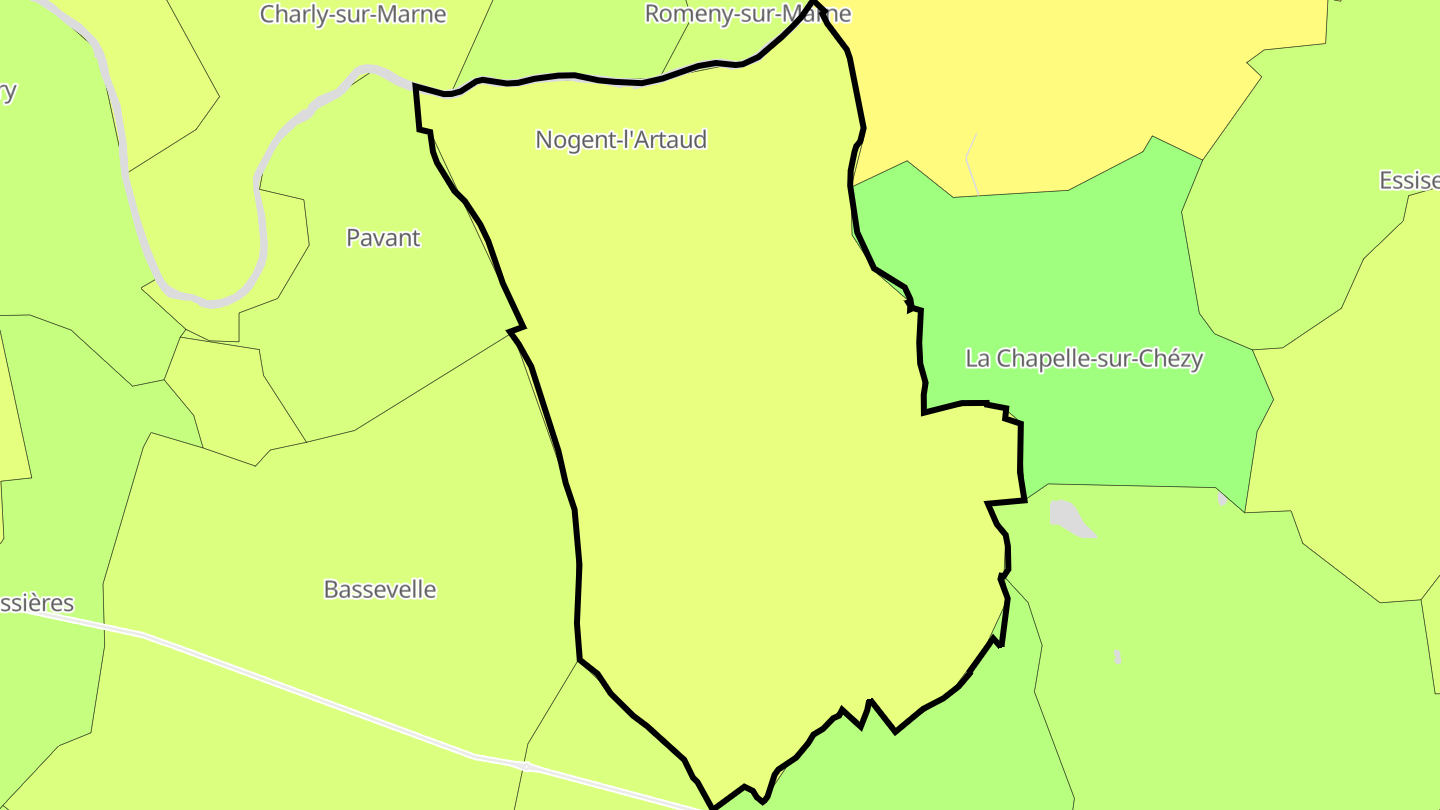 Carte des prix de l'immobilier Nogent-l'Artaud