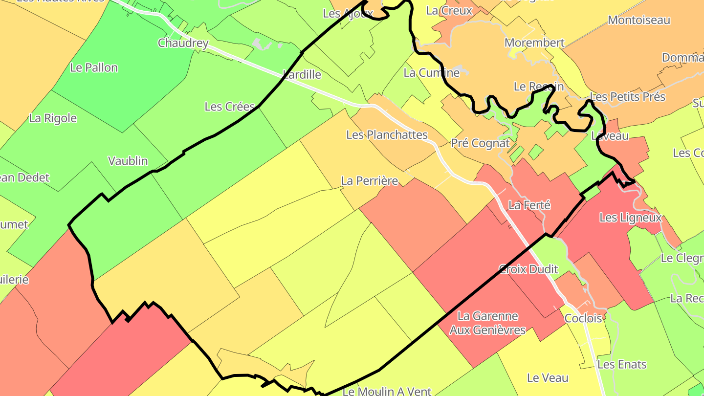 Carte des prix de l'immobilier Nogent-sur-Aube
