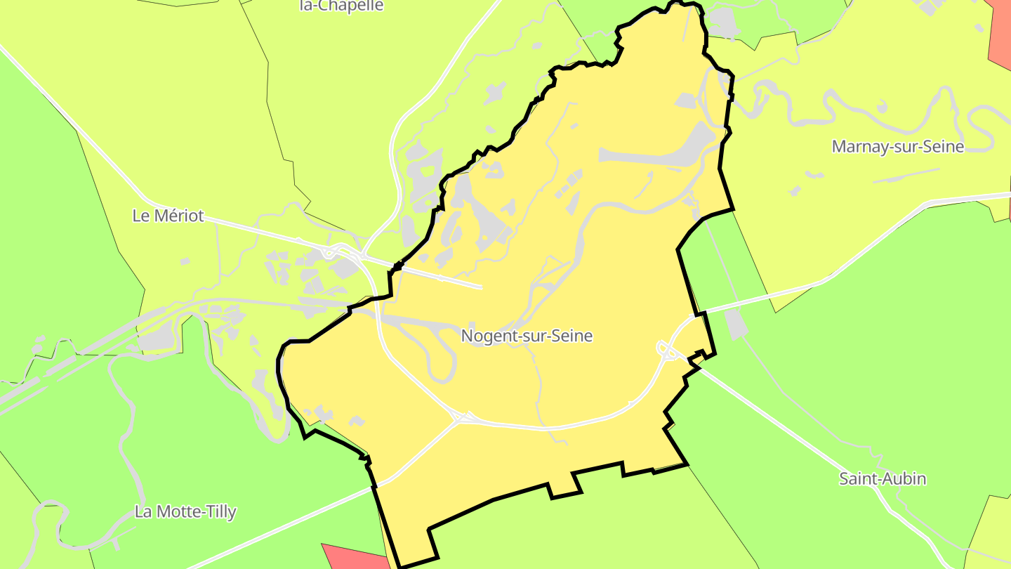 Carte des prix de l'immobilier Nogent-sur-Seine