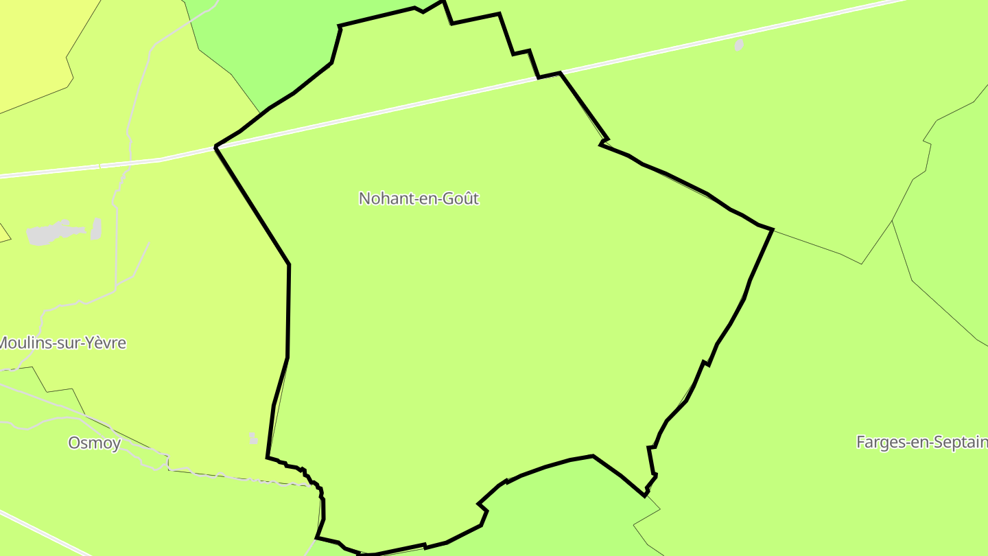 Carte des prix de l'immobilier Nohant-en-Goût
