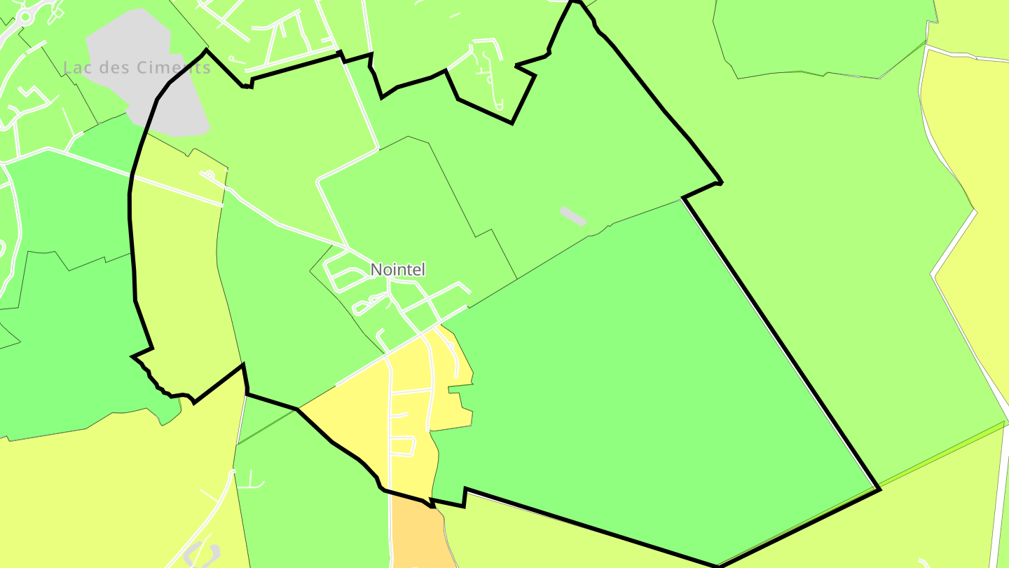 Carte des prix de l'immobilier Nointel