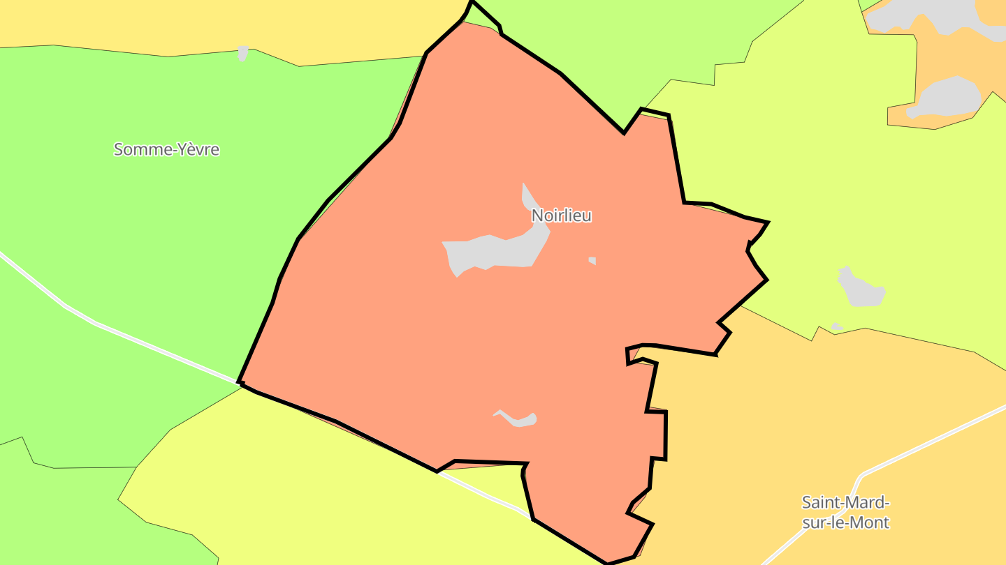 Carte des prix de l'immobilier Noirlieu