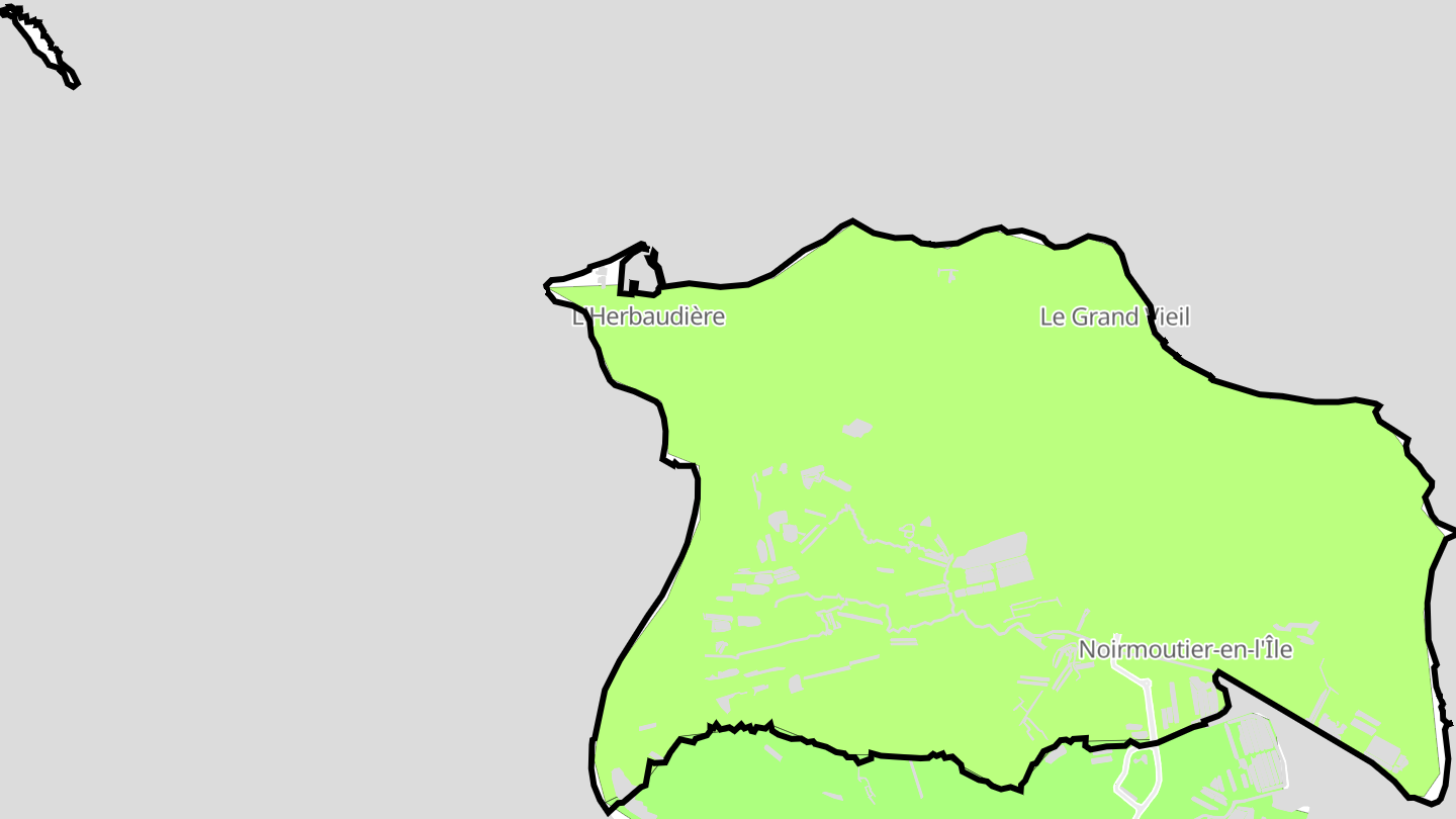 Carte des prix de l'immobilier Noirmoutier-en-l'Île