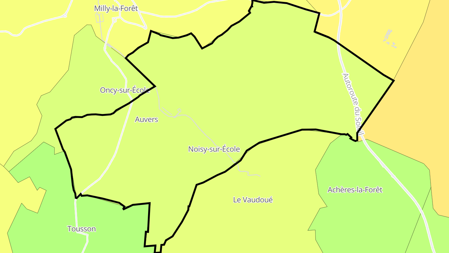 Carte des prix de l'immobilier Noisy-sur-École