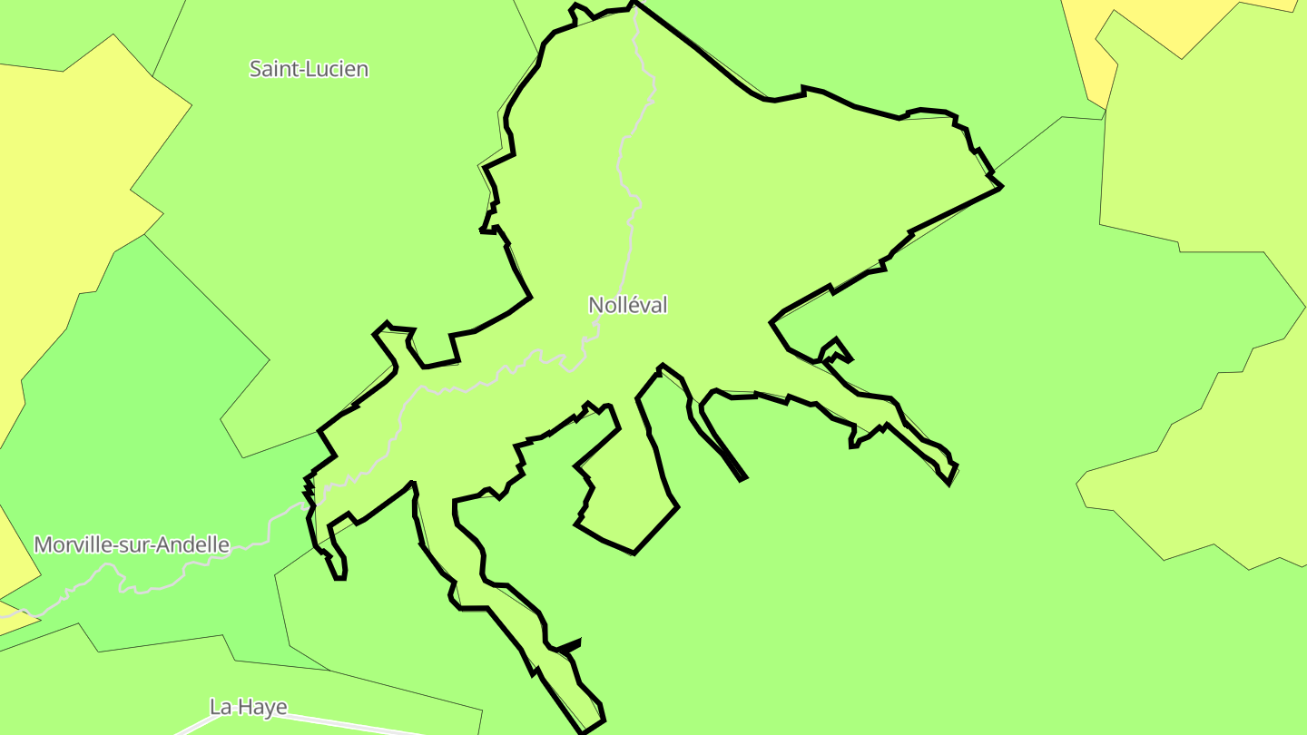 Carte des prix de l'immobilier Nolléval