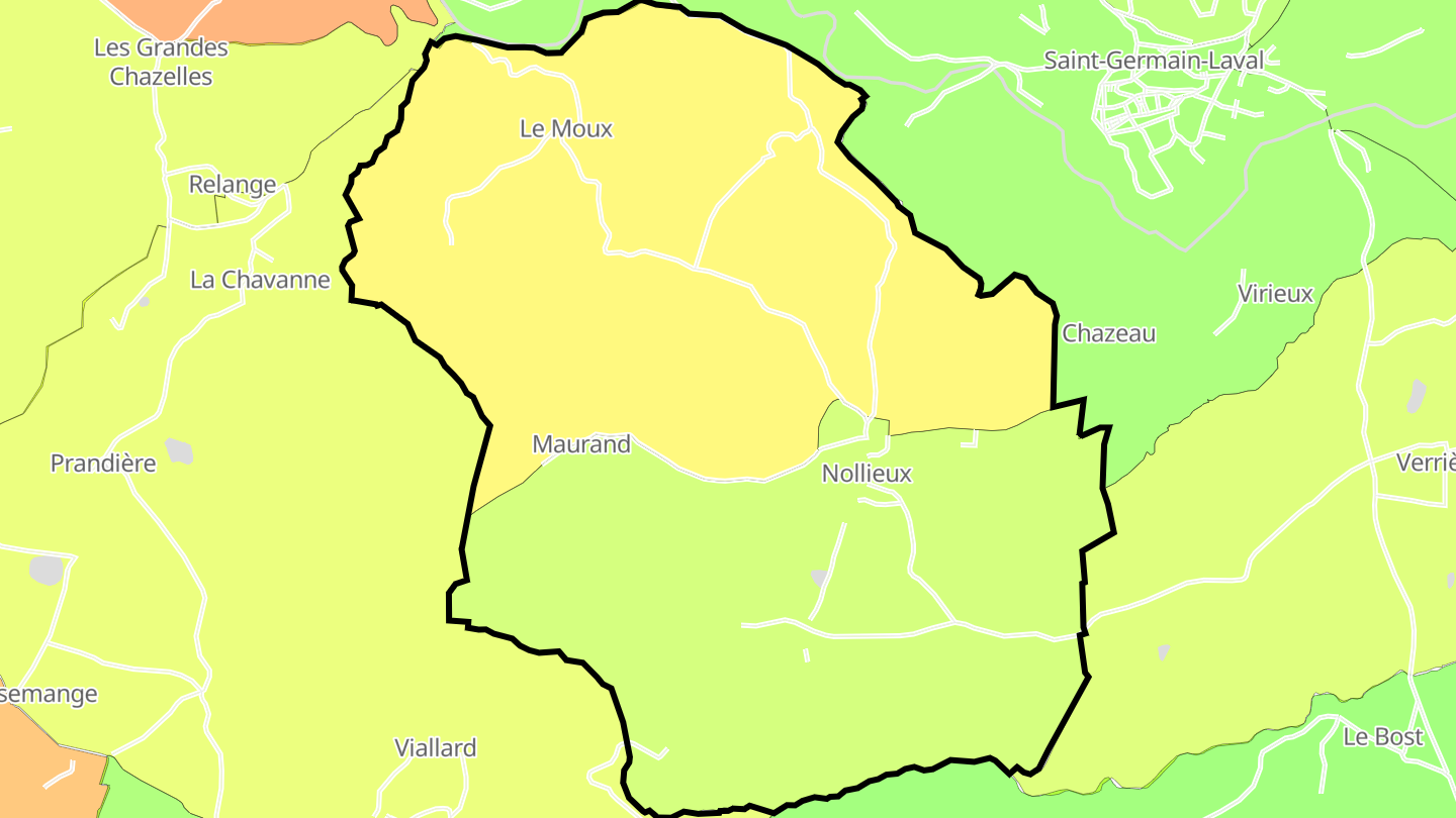 Carte des prix de l'immobilier Nollieux