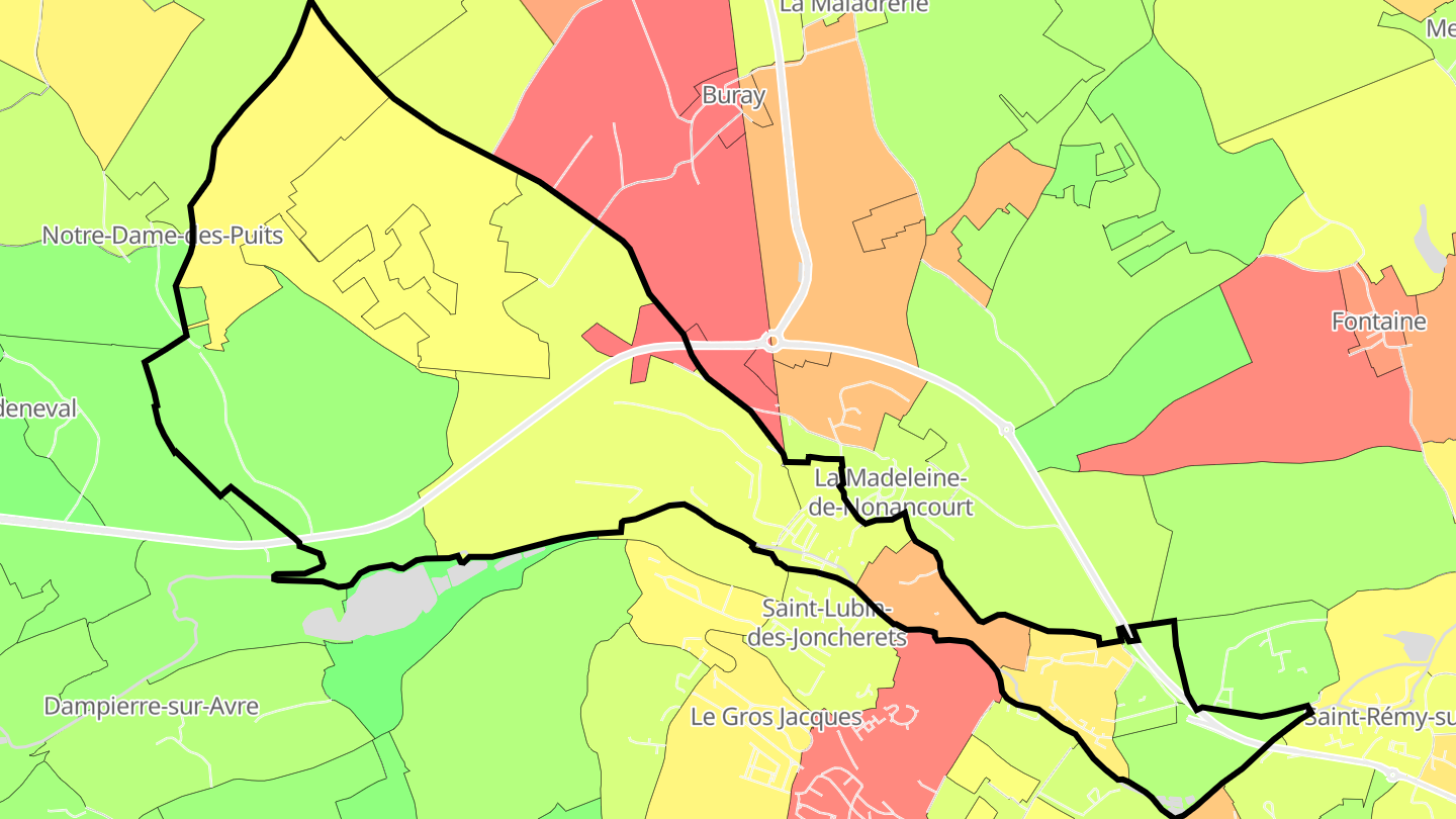 Carte des prix de l'immobilier Nonancourt