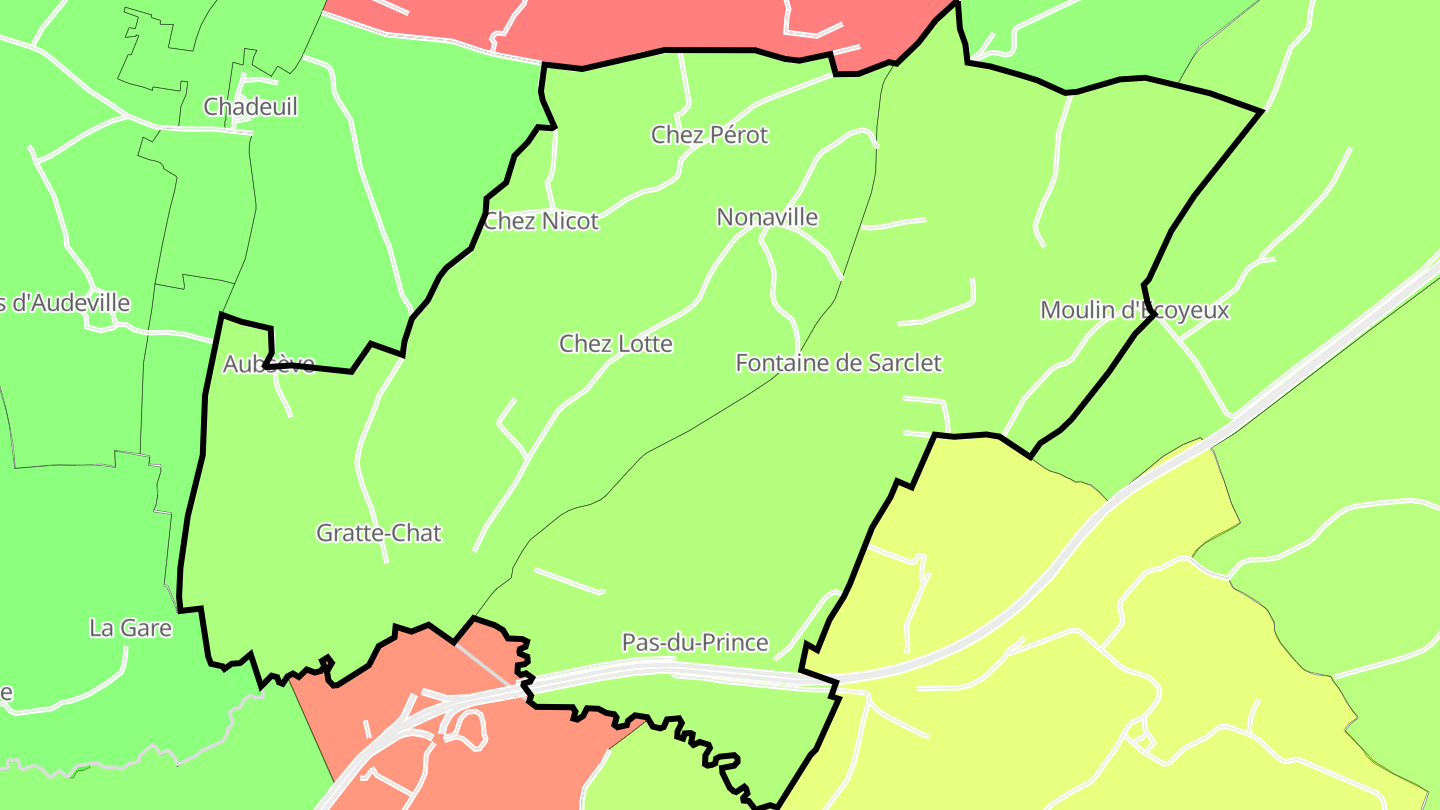 Carte des prix de l'immobilier Nonaville