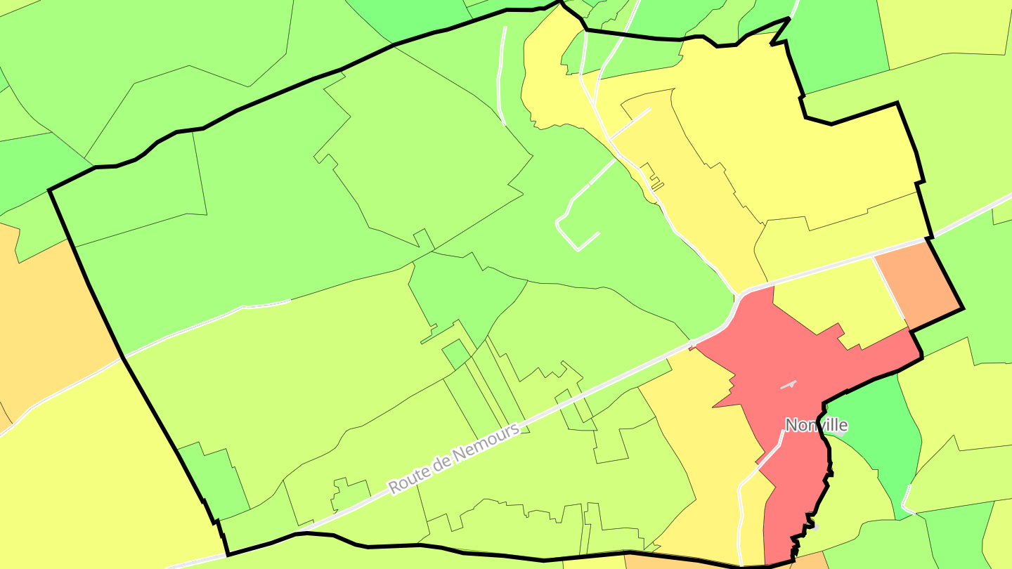 Carte des prix de l'immobilier Nonville