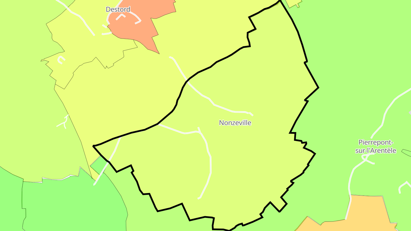 Carte des prix de l'immobilier Nonzeville
