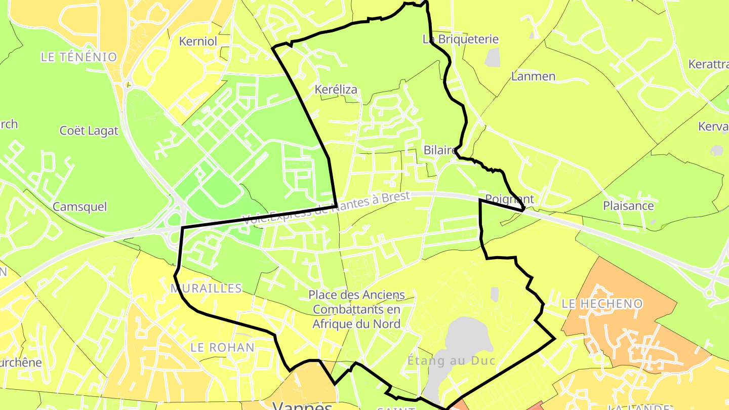 Carte des prix de l'immobilier Nord - Gare