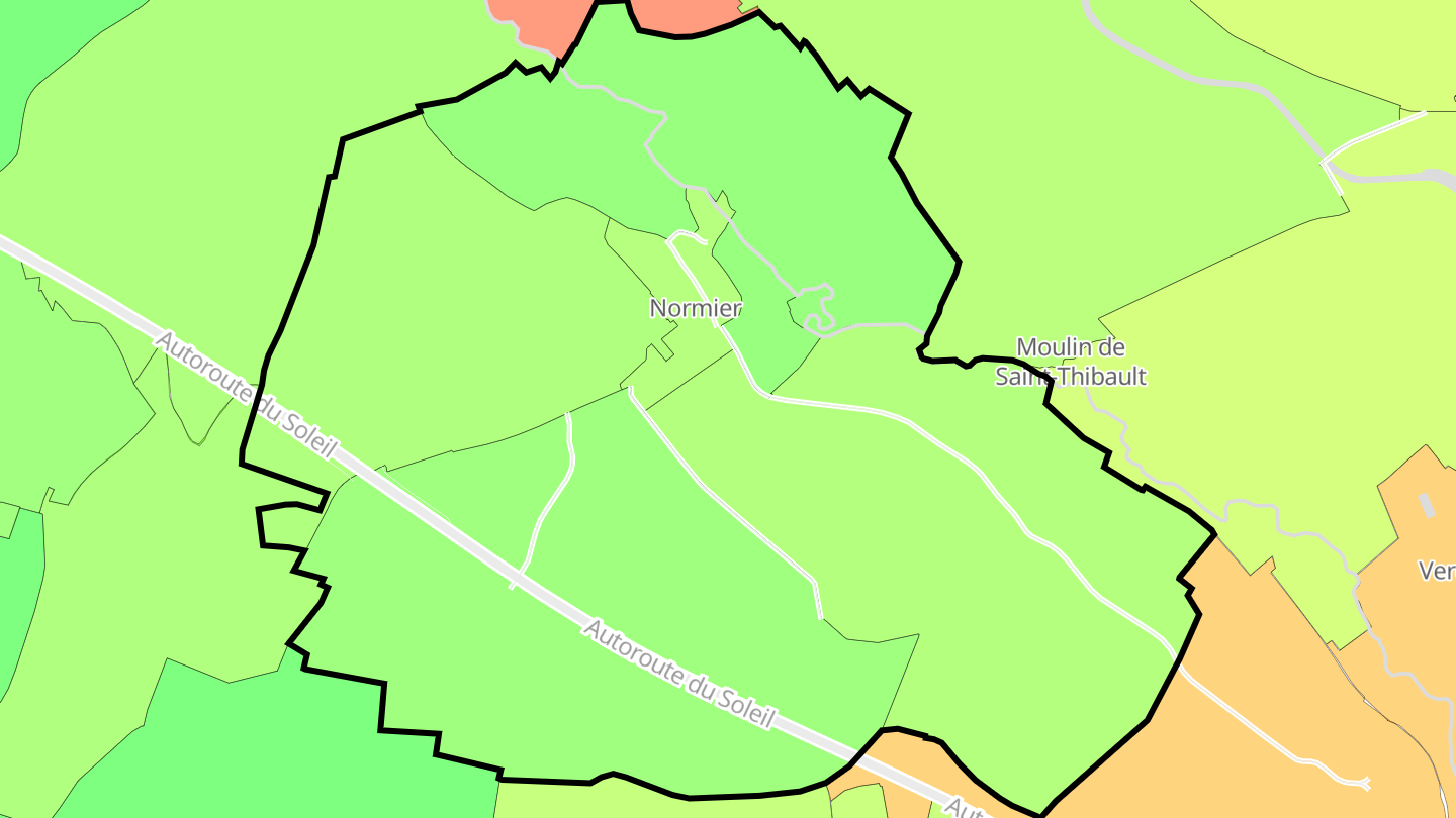 Carte des prix de l'immobilier Normier