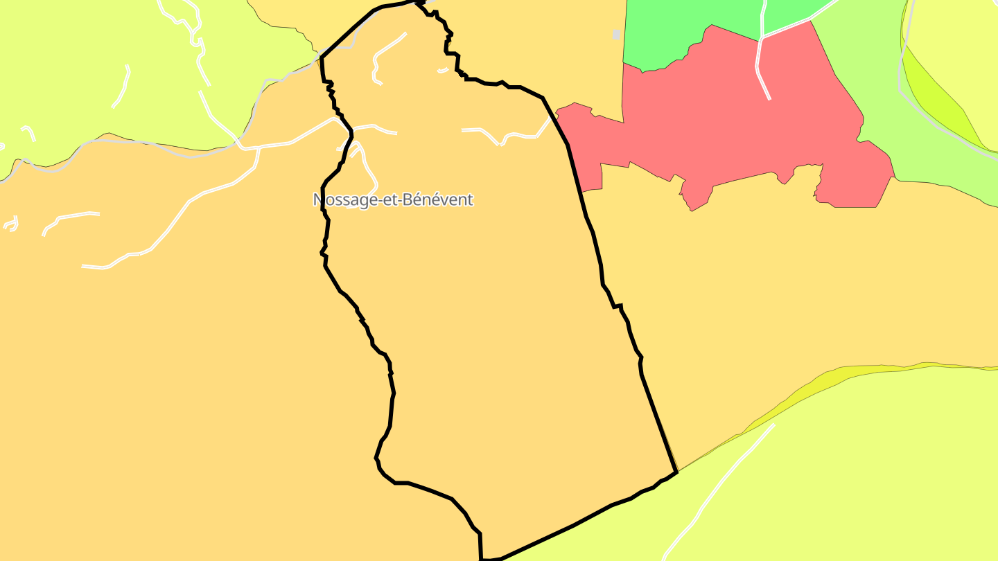 Carte des prix de l'immobilier Nossage-et-Bénévent