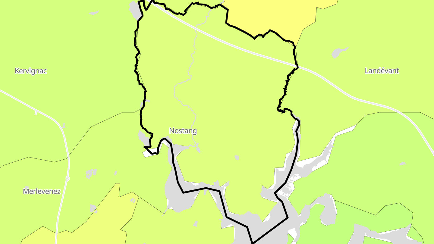 Carte des prix de l'immobilier Nostang