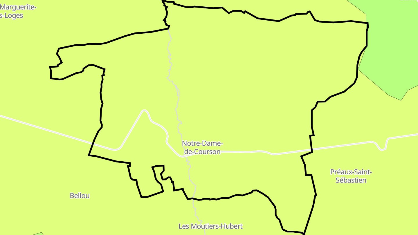 Carte des prix de l'immobilier Notre-Dame-de-Courson