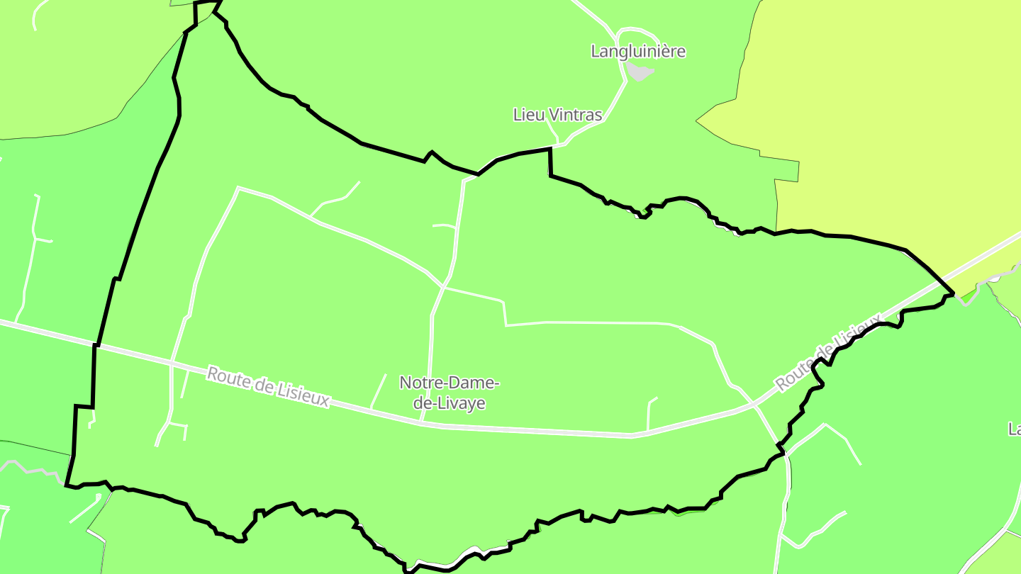Carte des prix de l'immobilier Notre-Dame-de-Livaye
