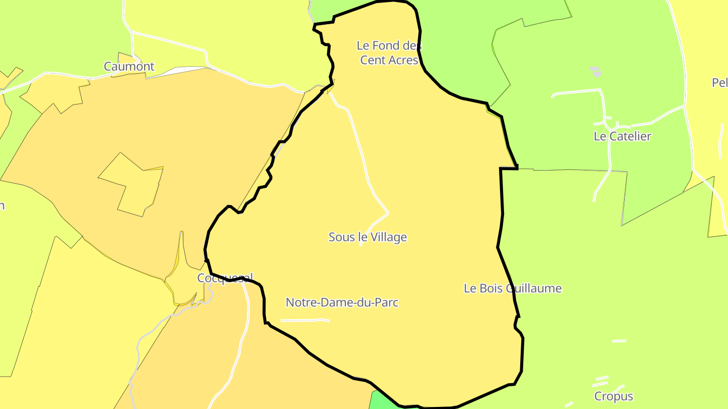Carte des prix de l'immobilier Notre-Dame-du-Parc