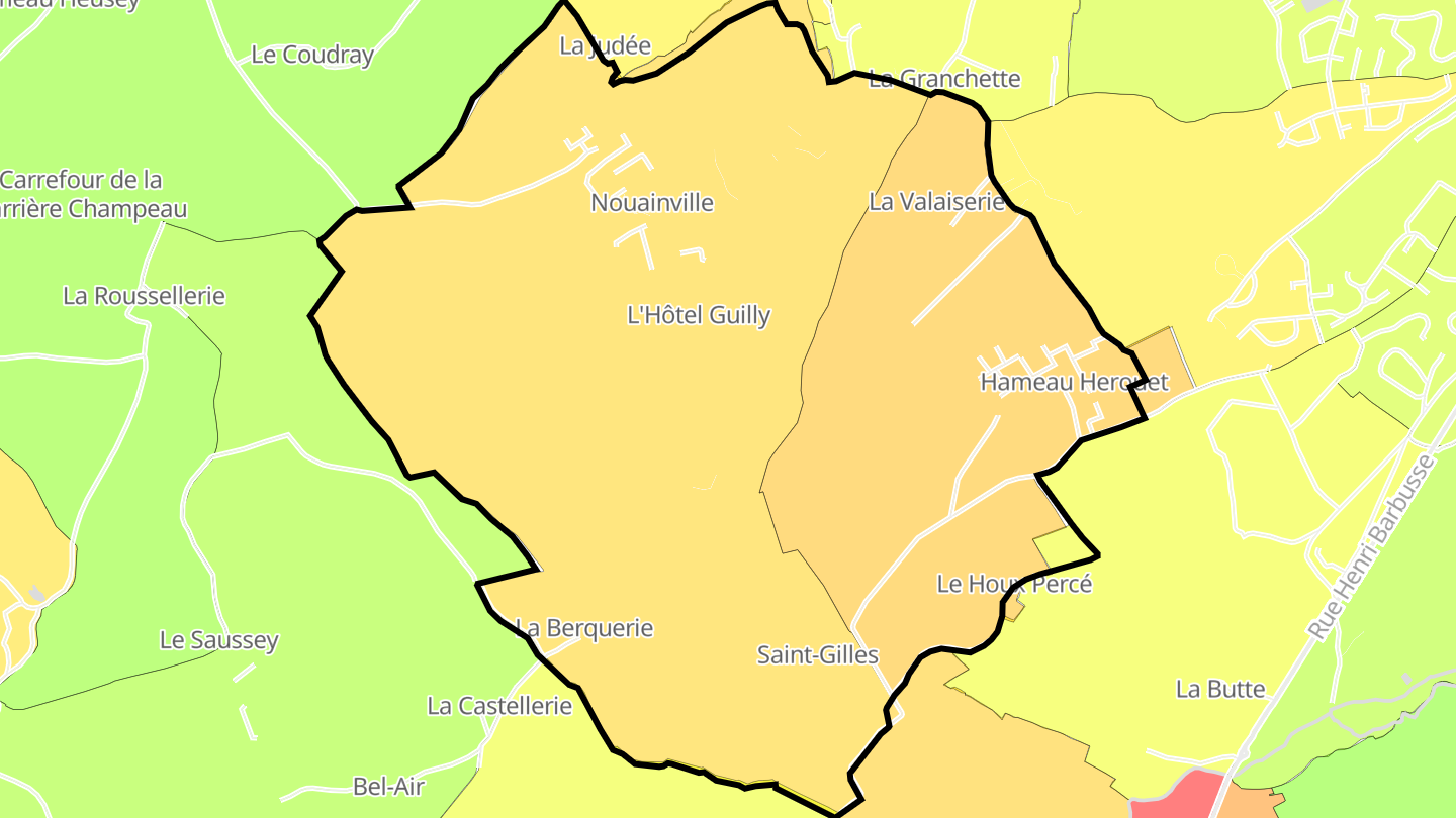 Carte des prix de l'immobilier Nouainville