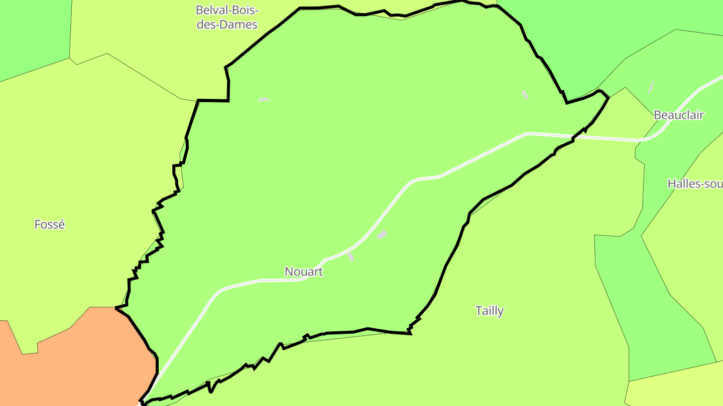 Carte des prix de l'immobilier Nouart