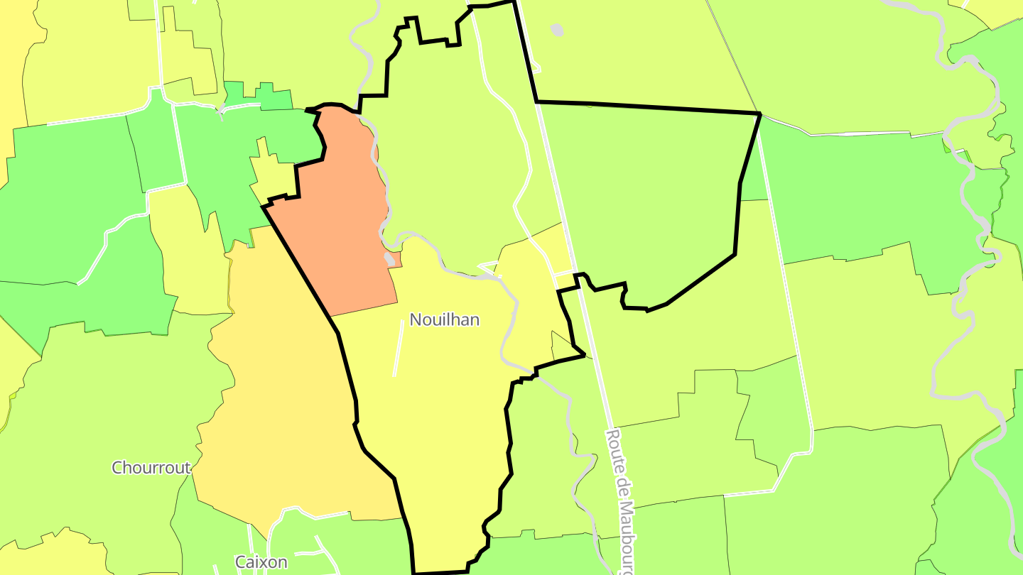 Carte des prix de l'immobilier Nouilhan