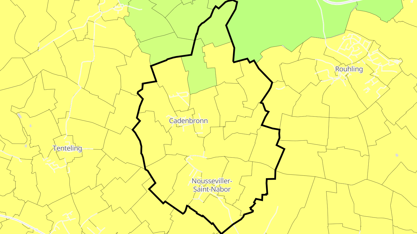 Carte des prix de l'immobilier Nousseviller-Saint-Nabor