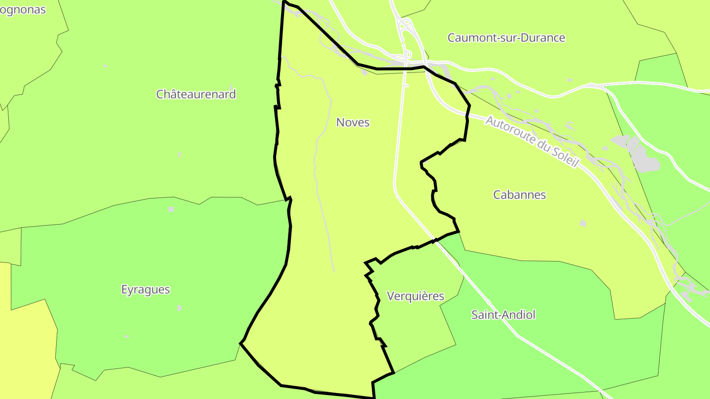 Carte des prix de l'immobilier Noves