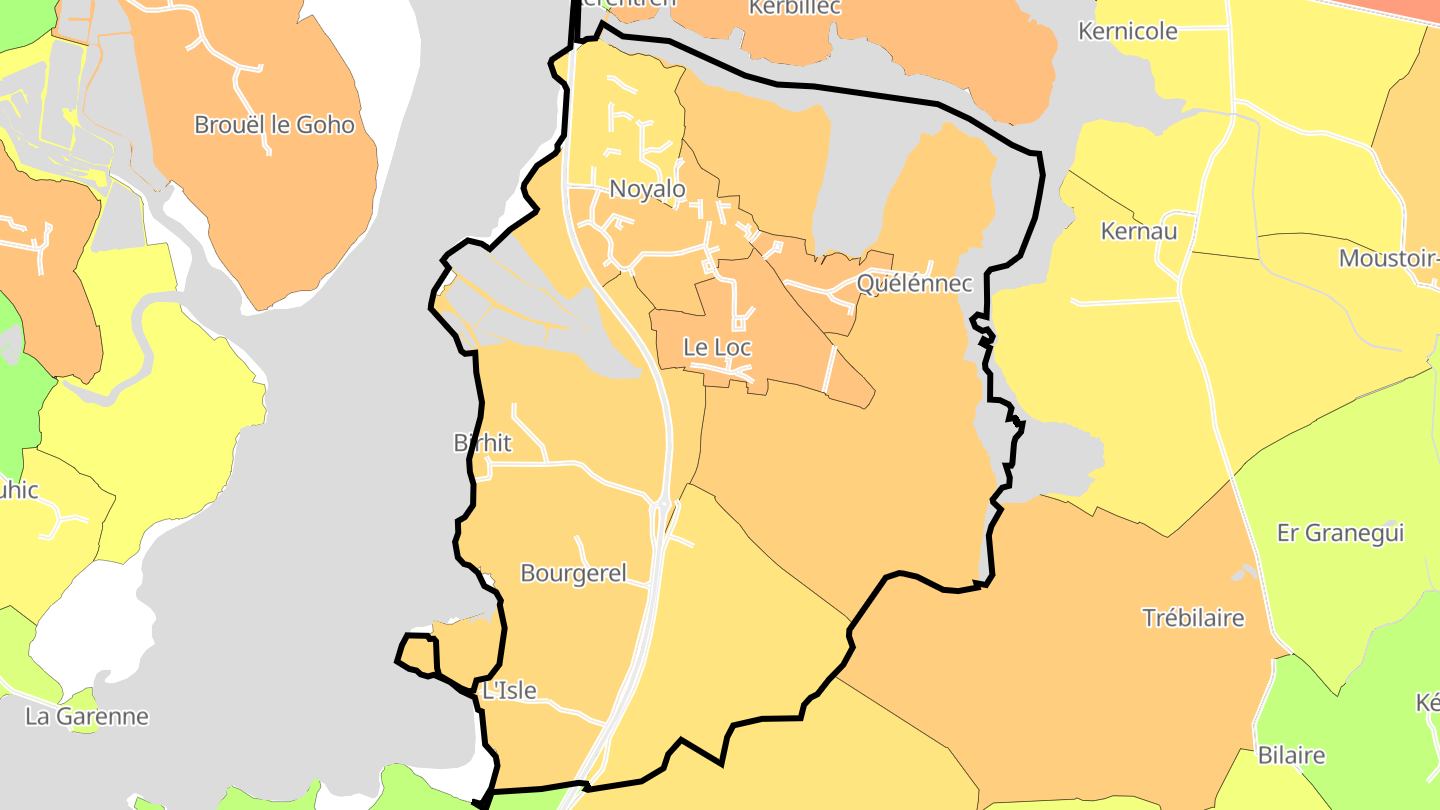 Carte des prix de l'immobilier Noyalo