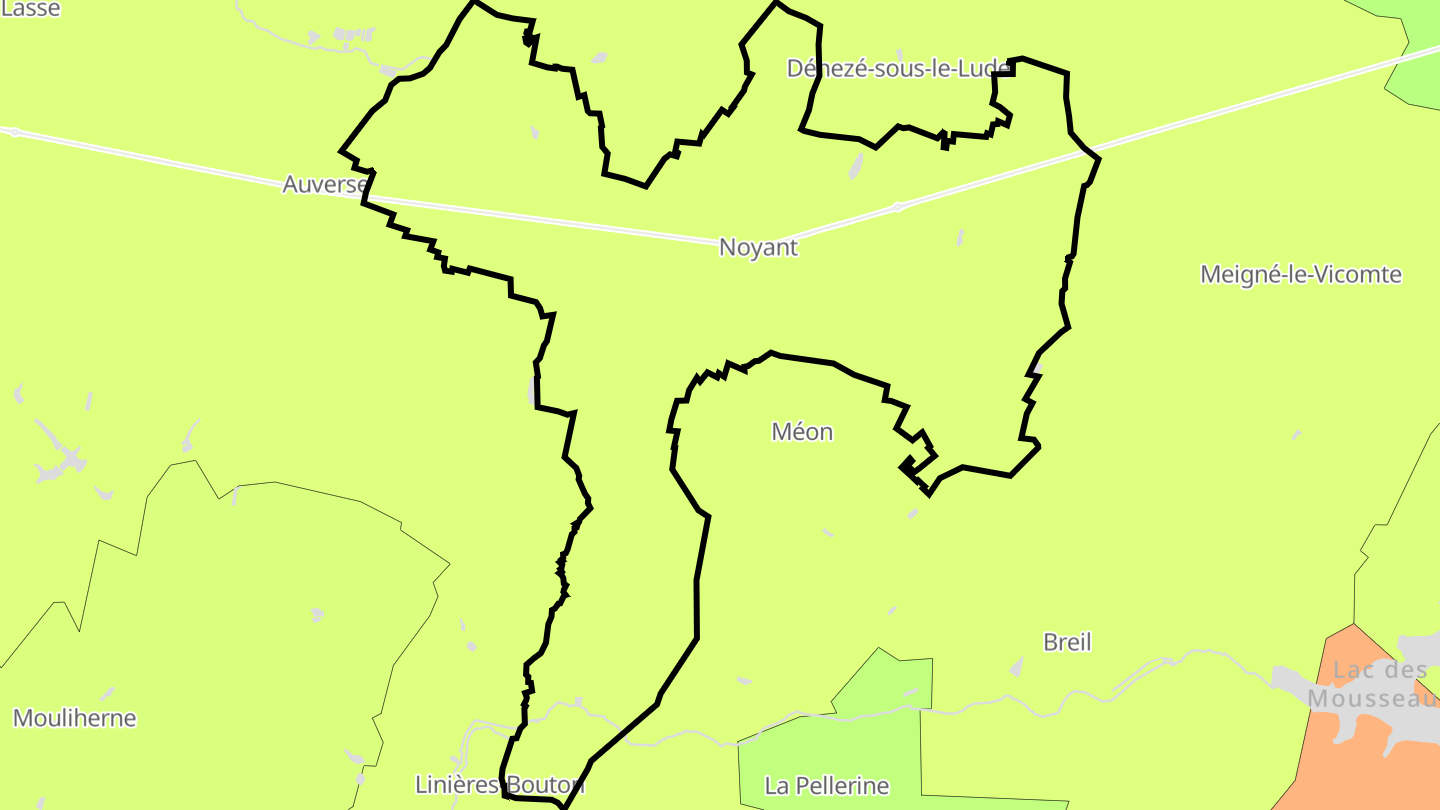 Carte des prix de l'immobilier Noyant