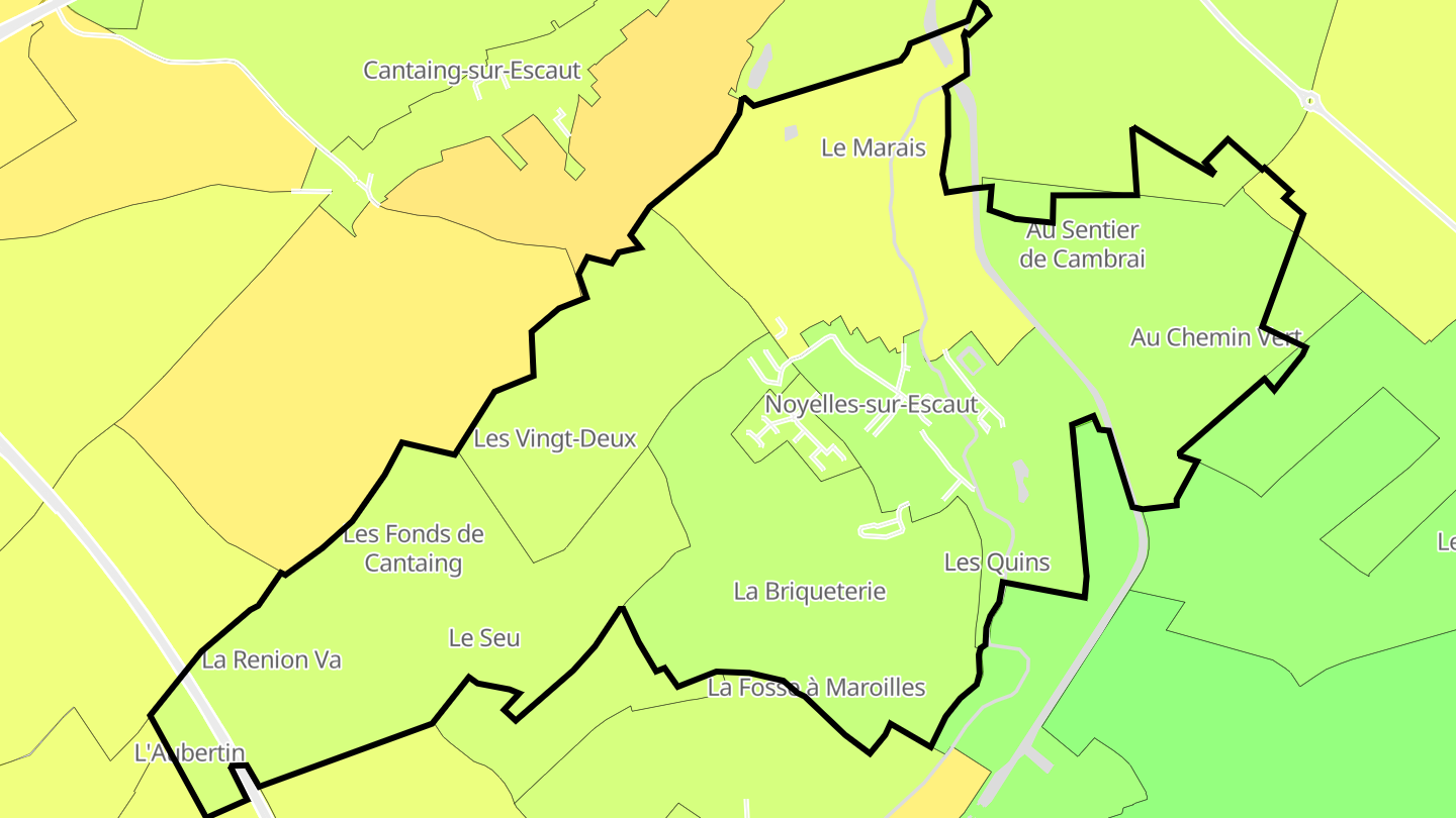Carte des prix de l'immobilier Noyelles-sur-Escaut