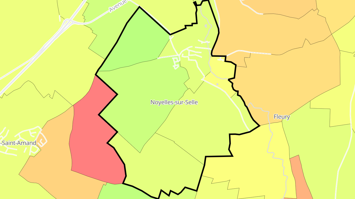 Carte des prix de l'immobilier Noyelles-sur-Selle