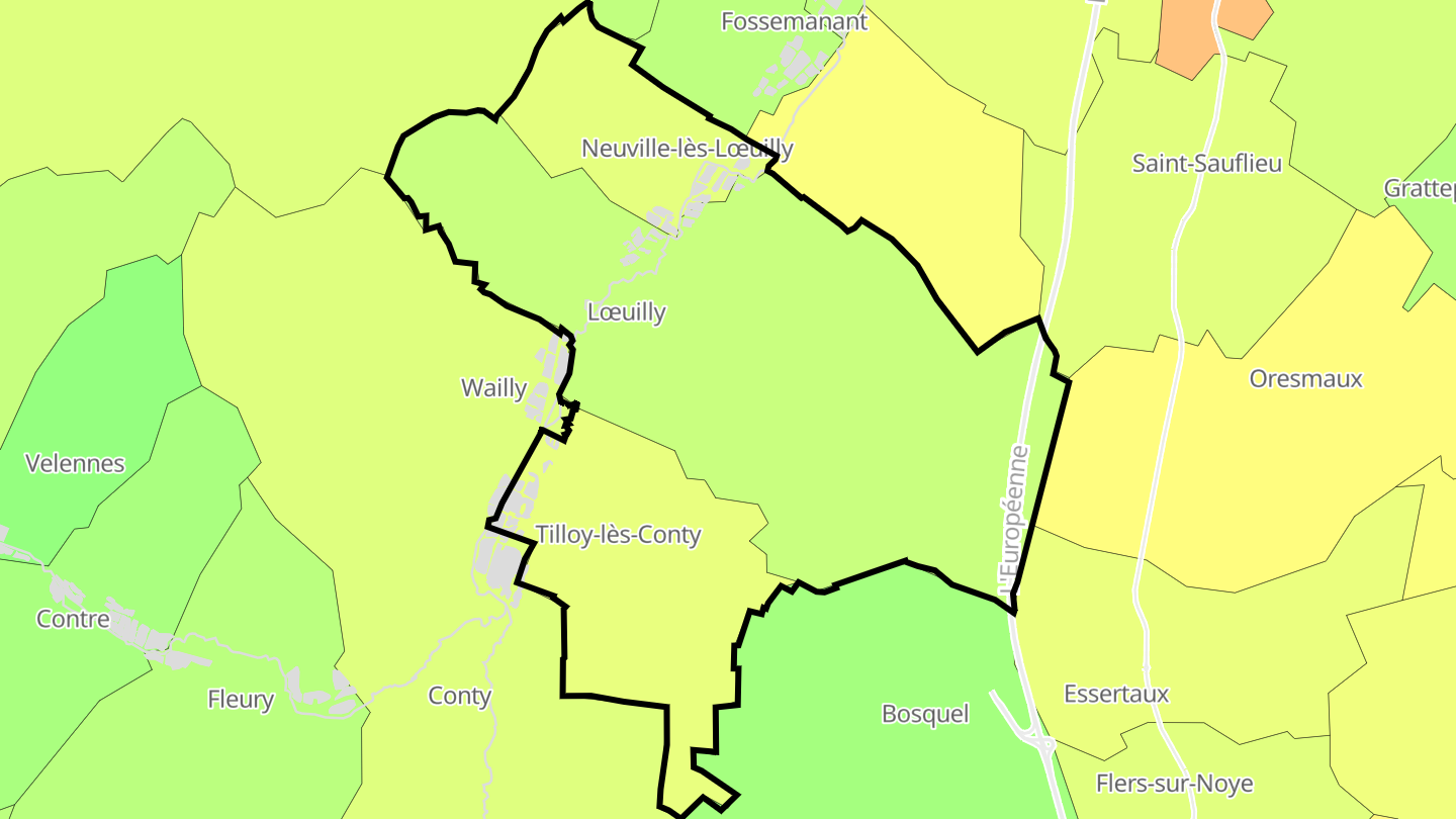 Carte des prix de l'immobilier Ô-de-Selle
