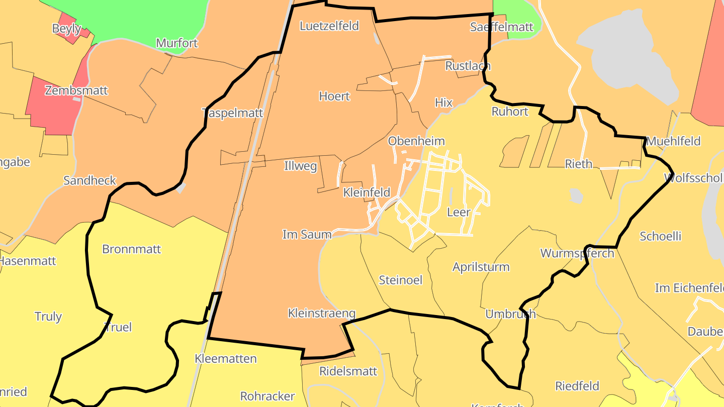 Carte des prix de l'immobilier Obenheim