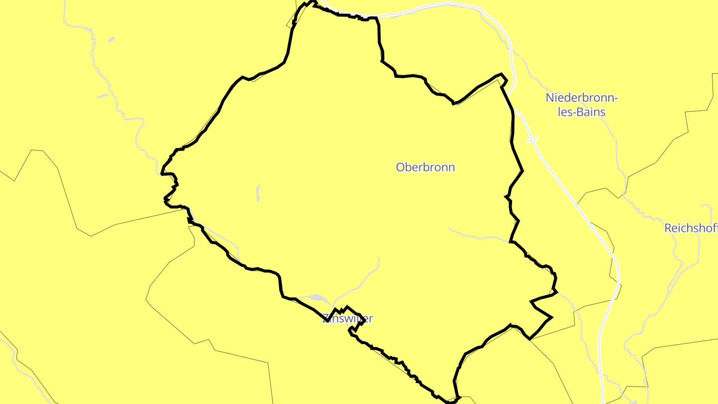 Carte des prix de l'immobilier Oberbronn