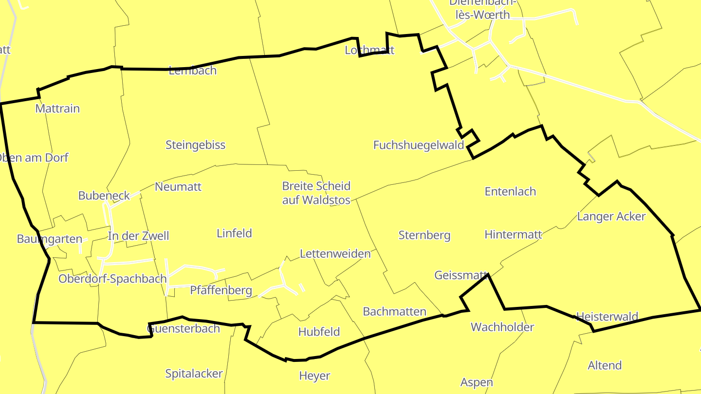 Carte des prix de l'immobilier Oberdorf-Spachbach