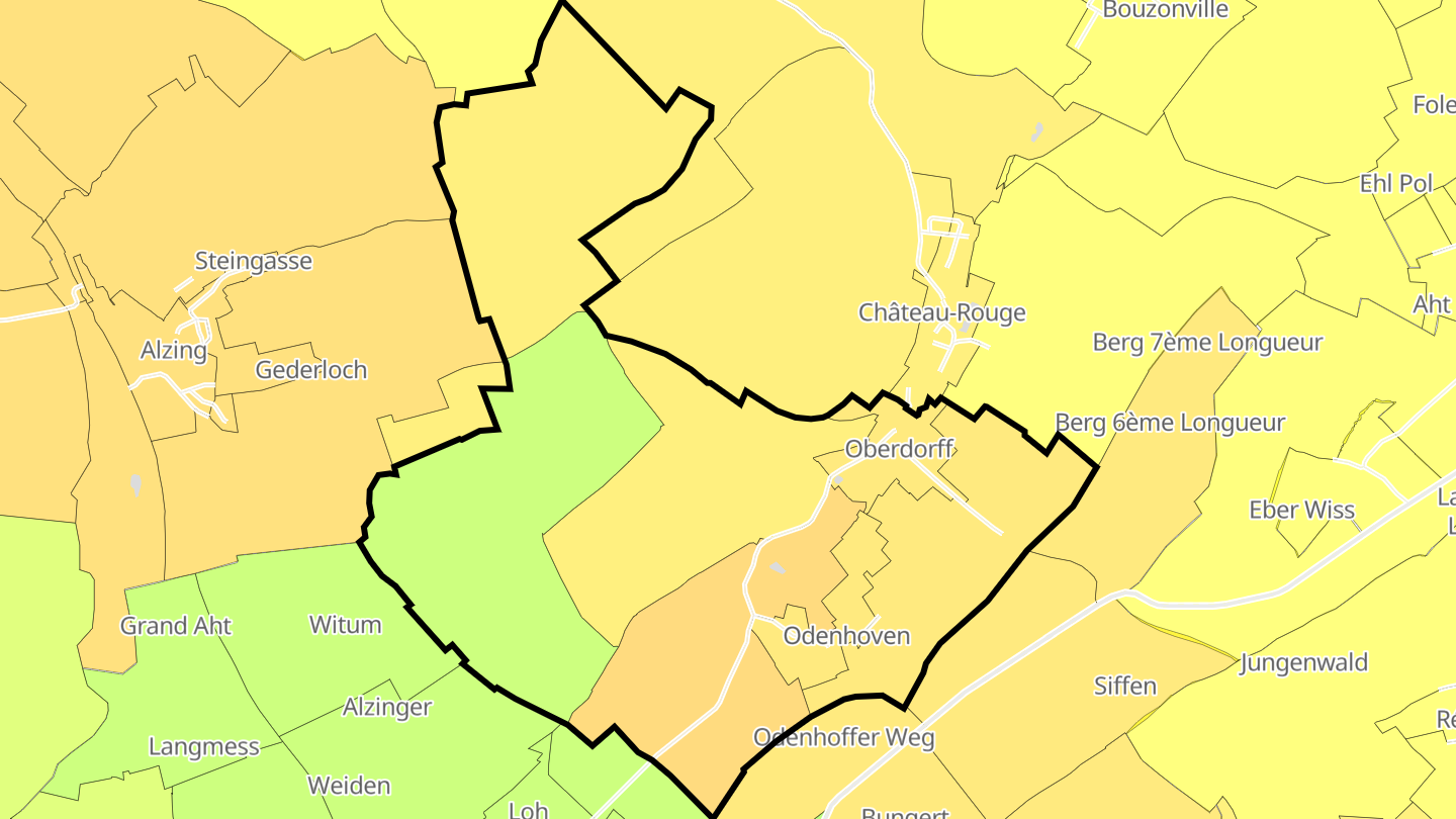 Carte des prix de l'immobilier Oberdorff