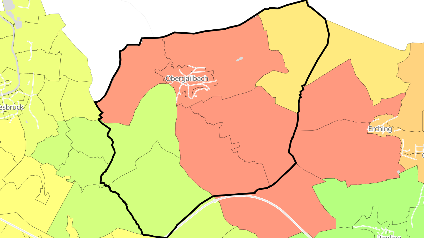Carte des prix de l'immobilier Obergailbach